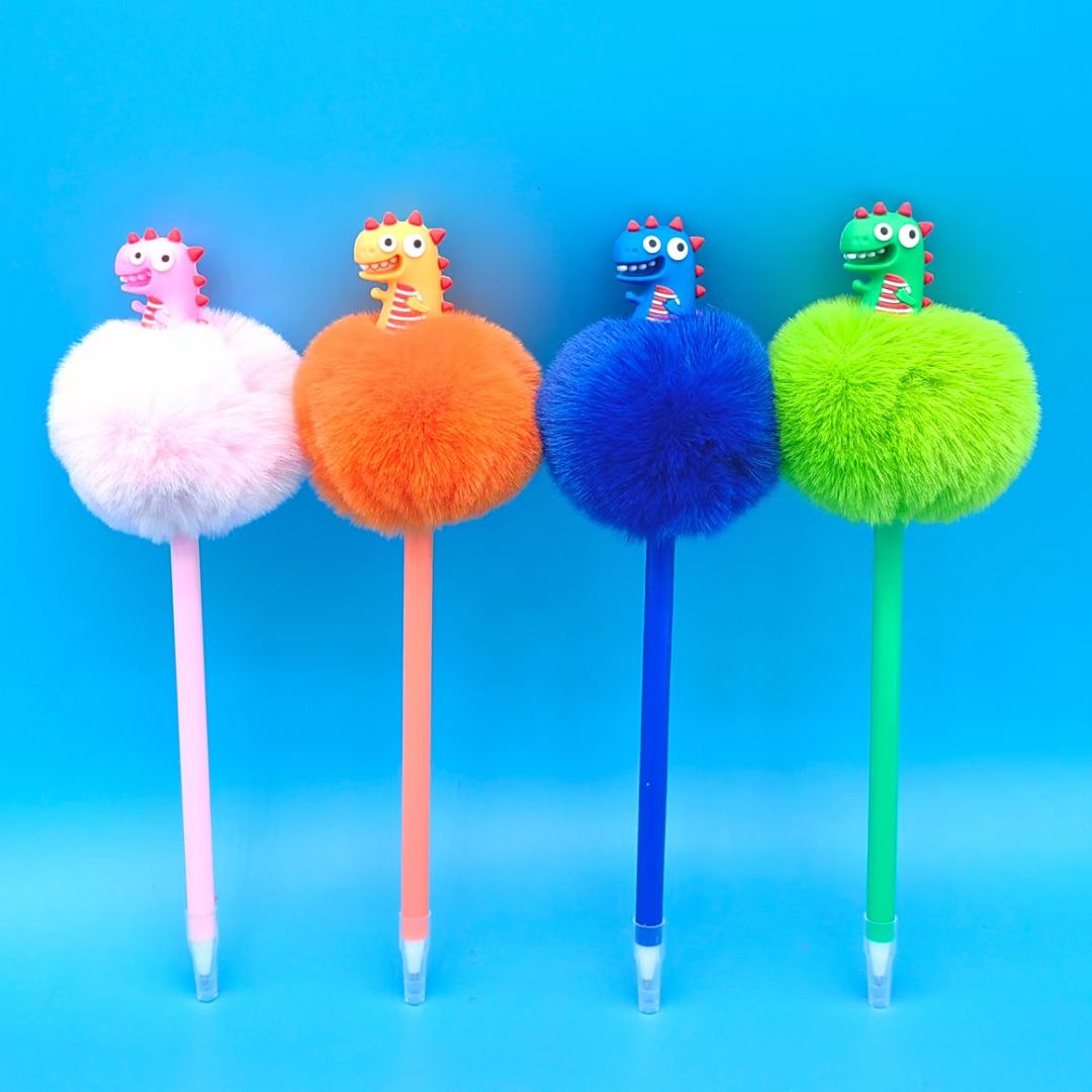DINO POMPOM PEN